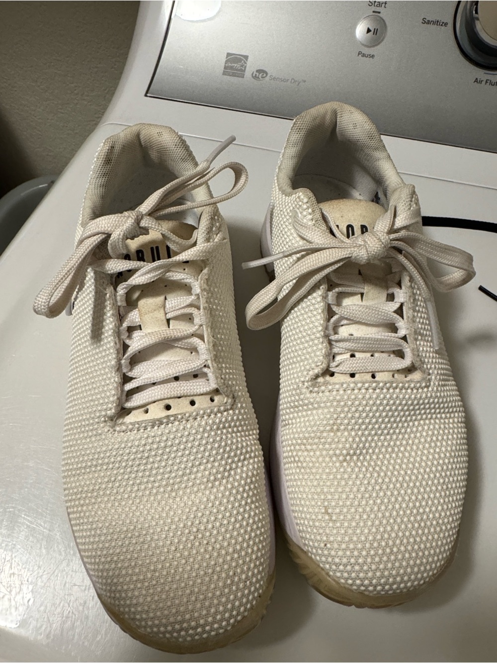 NOBULL Cream Knit Lace-Up Women’s Sneakers